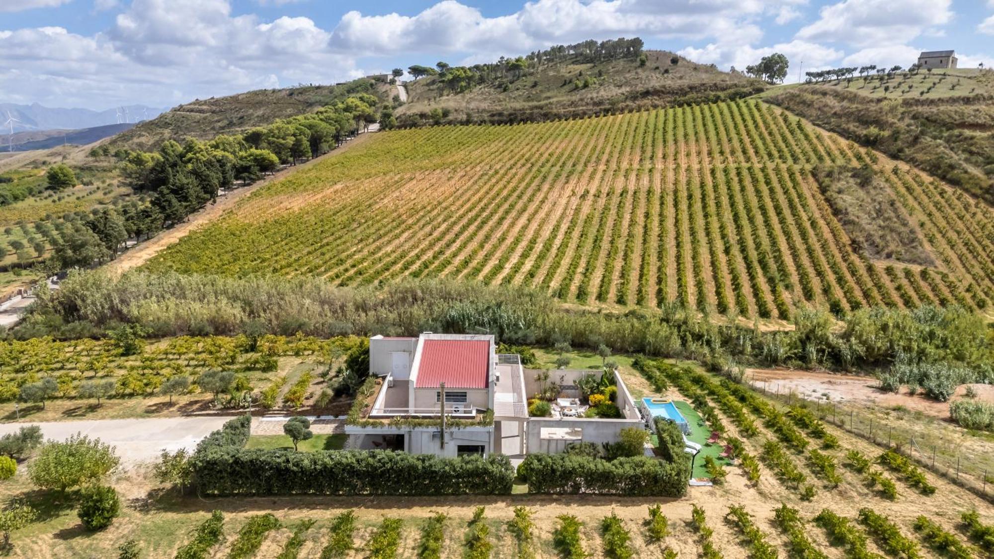 Villa Bonifato Vista Sulle Campagne E Sul Mare Siciliano Cozy House Italy Алкамо Экстерьер фото